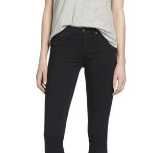 rag & bone black midrise soft twill legging jeans